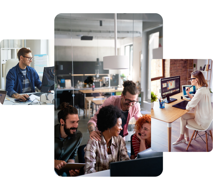 team of WordPress Developer and Designer Near you, working in office